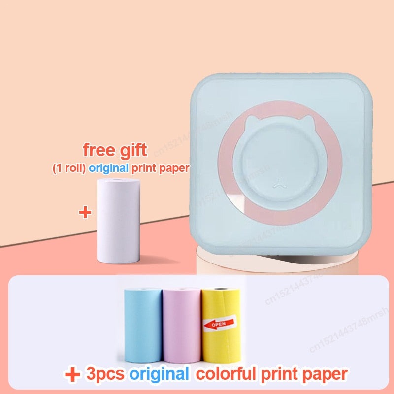 Mini Cat Shaped Instant Sticker Printer